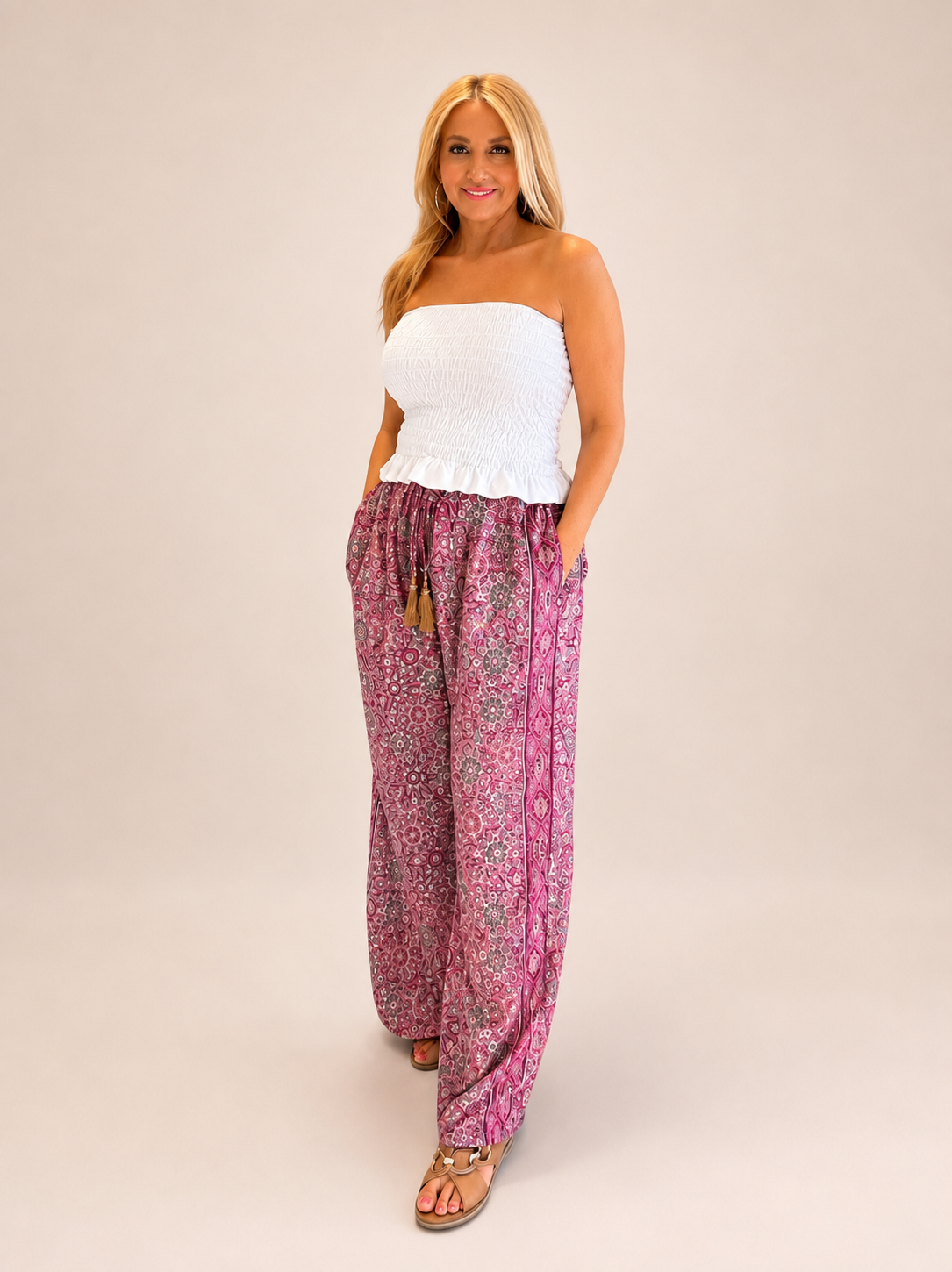 The "Capri" Shirred Bandeau Top