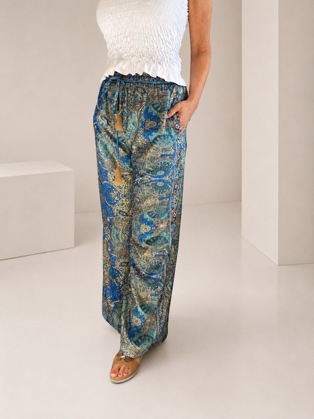 The "Jaipur" Silk Trousers