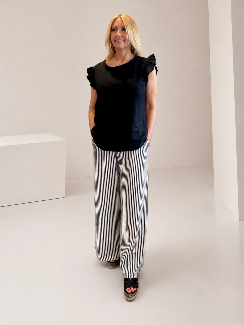 Grace Button Back Top