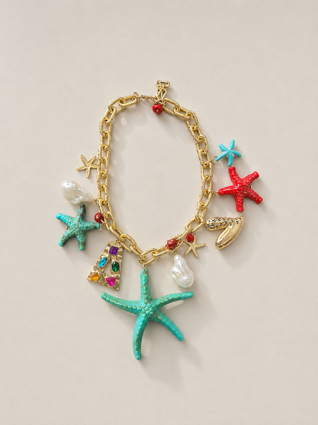 Coastal Starfish Statement Necklace