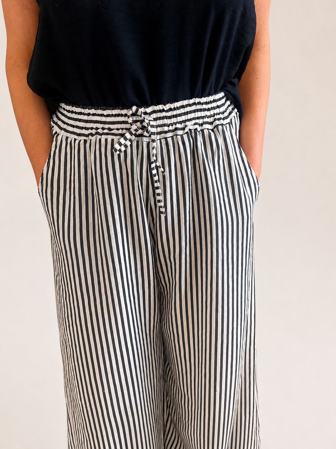 Bridget Stripe Linen Trousers