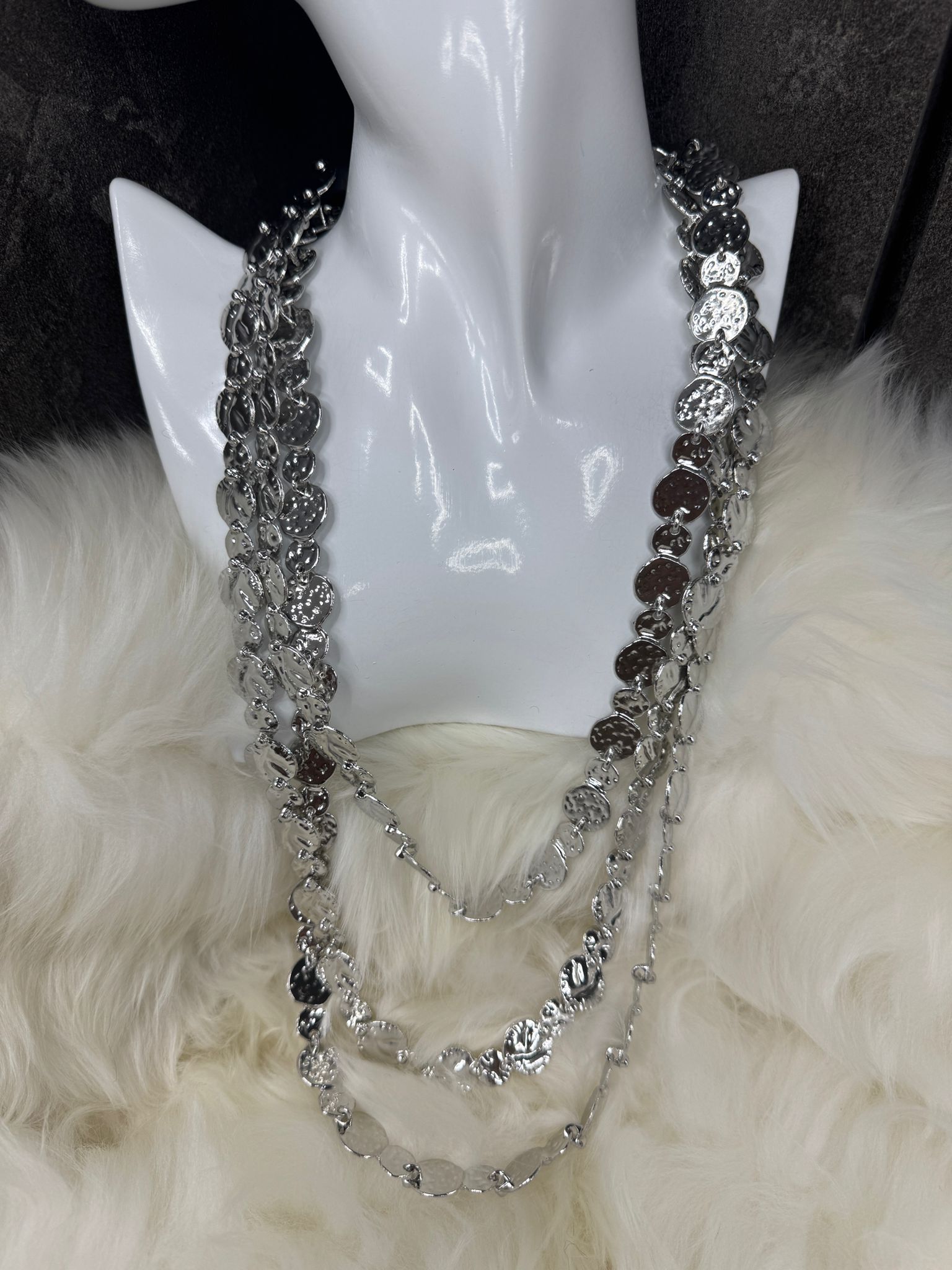 Dirham – Hammered Coin Necklace - Silver