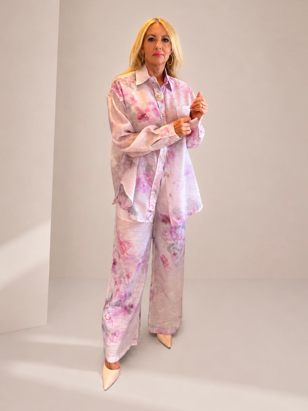Rose-acre printed Co-Ord (Pink Floral)