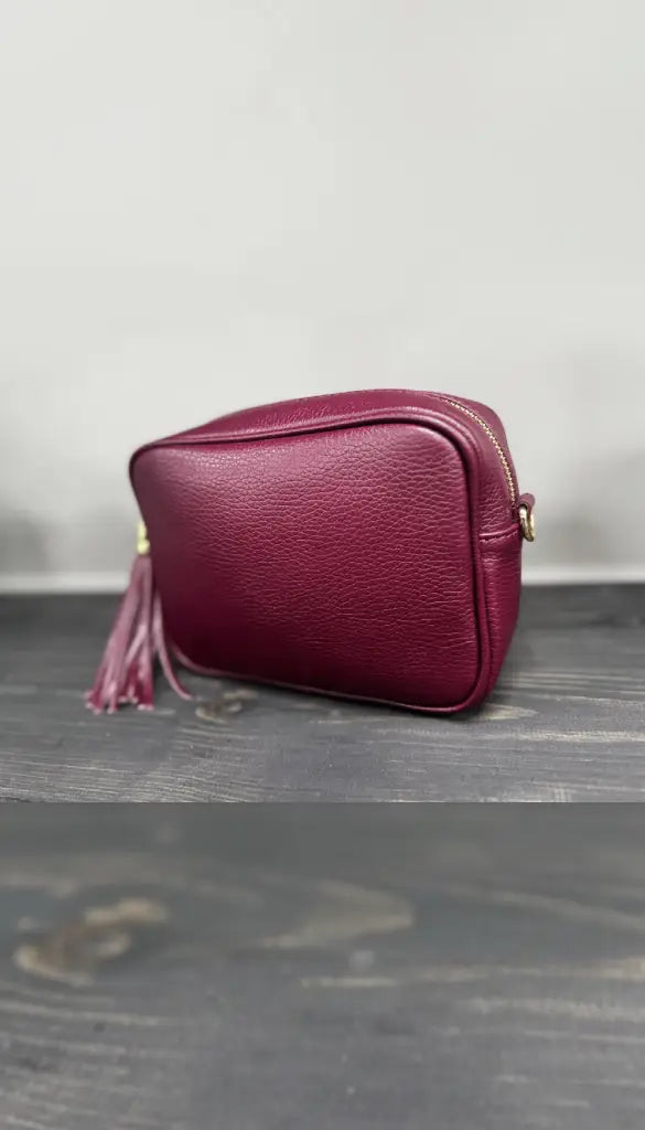 Tassle Crossbody Bag - Bordeaux