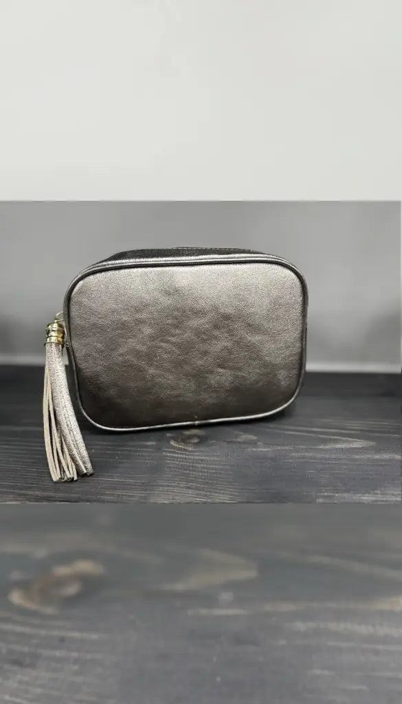 Tassle Crossbody Bag - Pewter