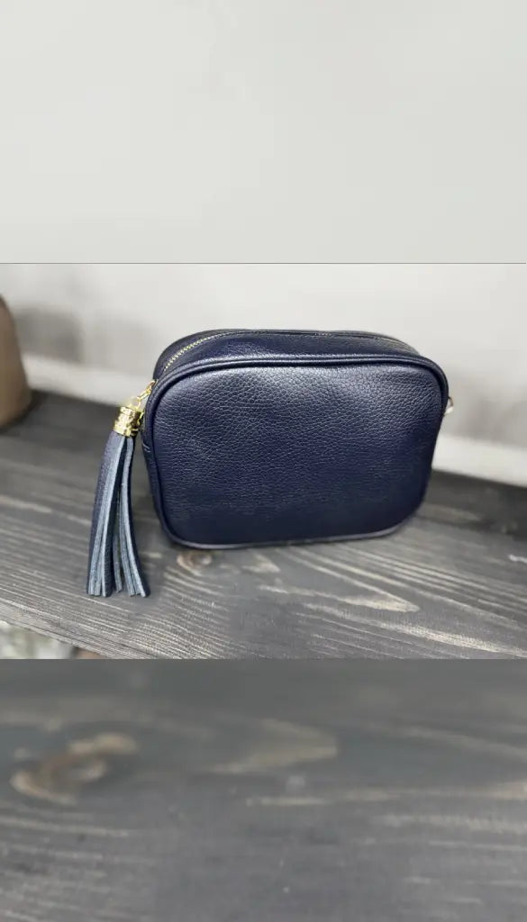 Tassle Crossbody - Blue/Navy