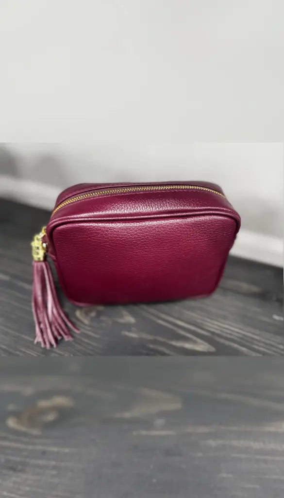 Tassle Crossbody Bag - Bordeaux