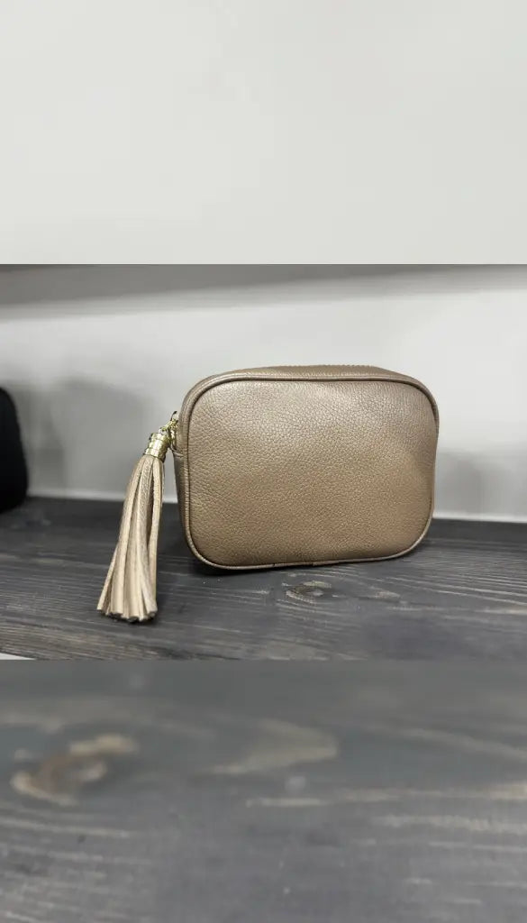 Tassle Crossbody Bag - Bronze
