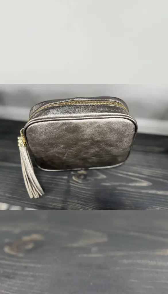 Tassle Crossbody Bag - Pewter