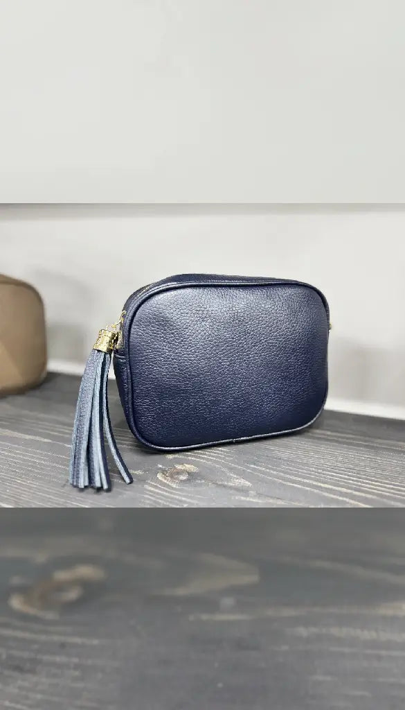 Tassle Crossbody - Blue/Navy