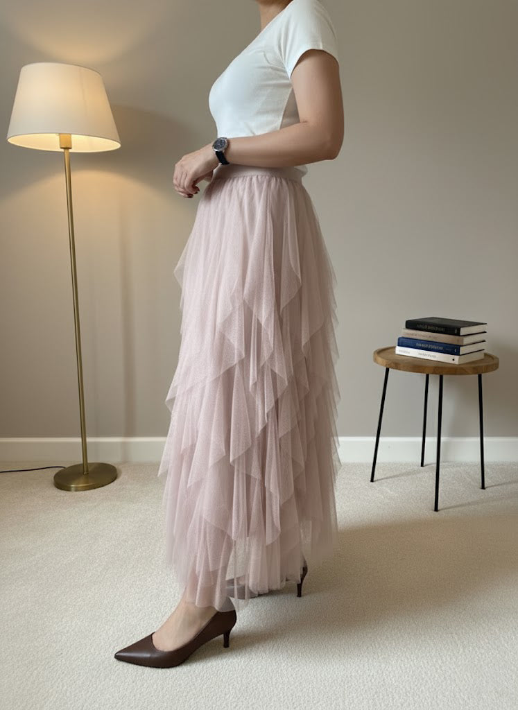 Evelyn Tulle Skirt — Mink