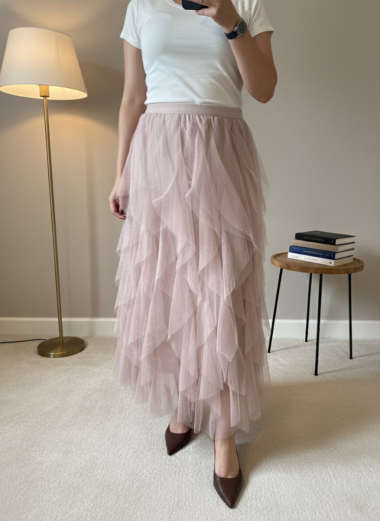 Evelyn Tulle Skirt — Mink