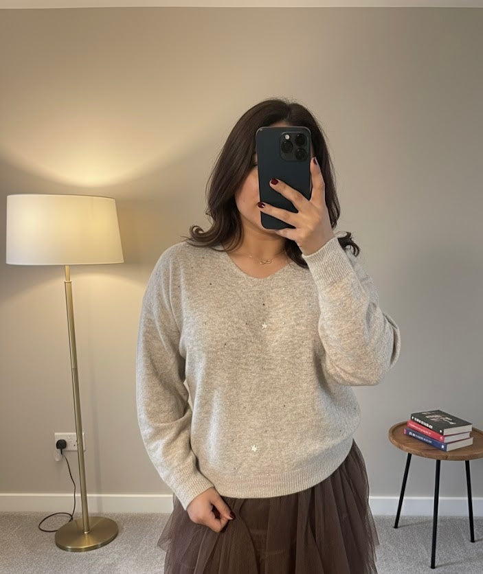 All Stars Jumper – Stone Beige