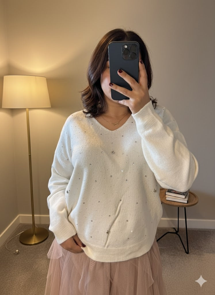 All Stars Jumper – Winter White